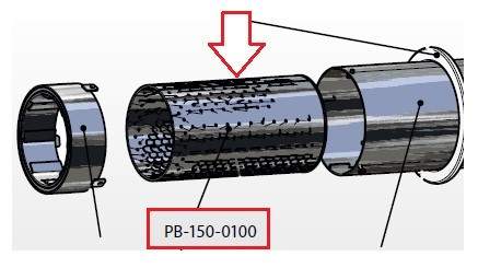 Решітка пальника 150кВт - PB-150-0100-B